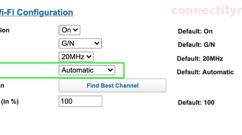 Change WiFi Channel on Router